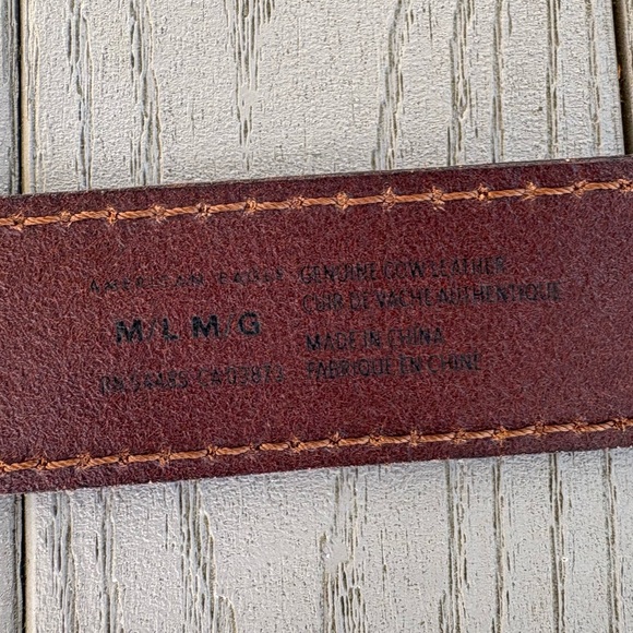 AEO Brown Leather Double O Ring Belt - Picture 5 of 7